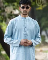 Ebony Jamdani Panjabi — view 4