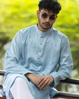 Ebony Jamdani Panjabi — view 2